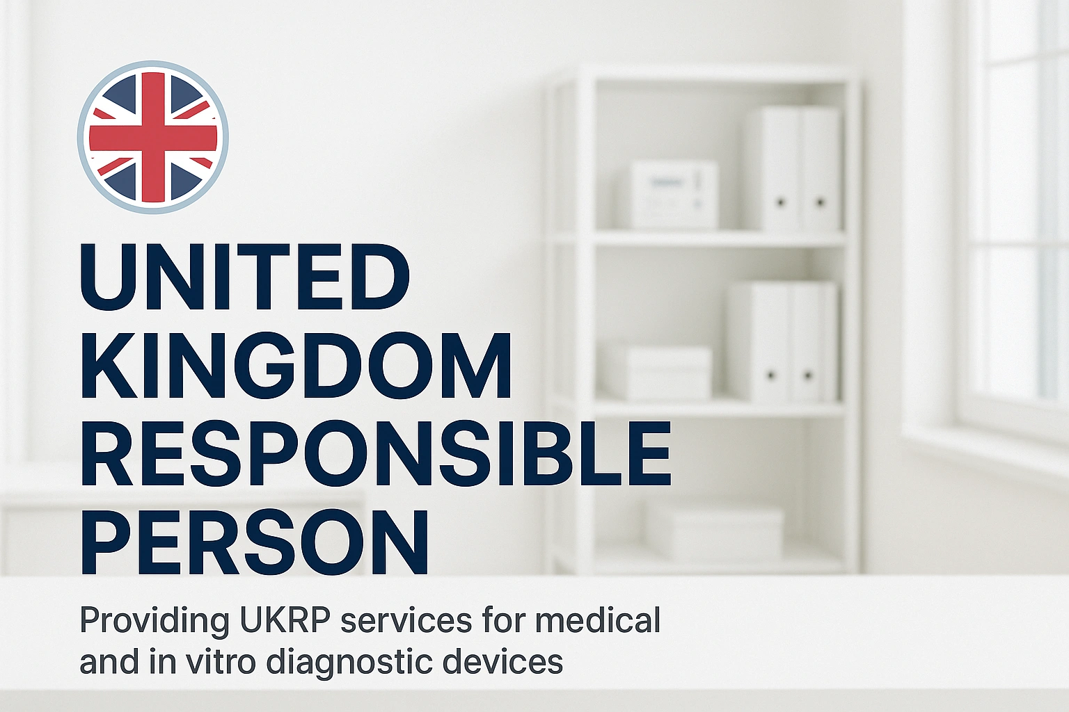 Advertisement for UK-based medical services using UKRP for vitro diagnostics.